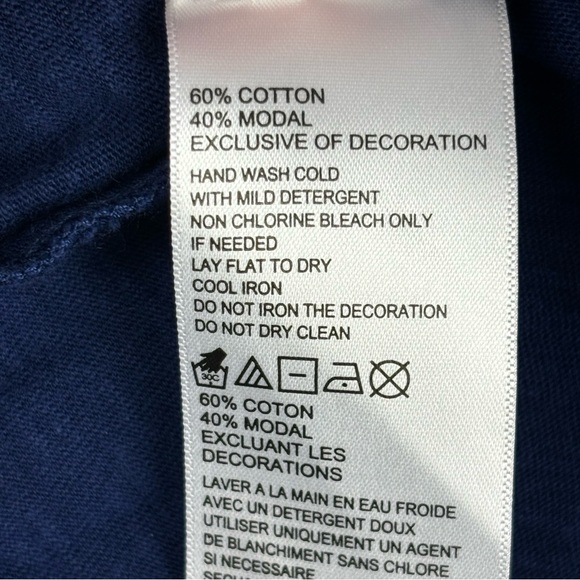 Tommy Bahama Top‎ Women Medium Royal Blue Keira Isle Of Bliss Tunic Beaded - Picture 12 of 16